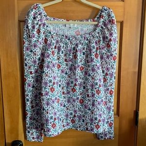 Brand new floral square neck top